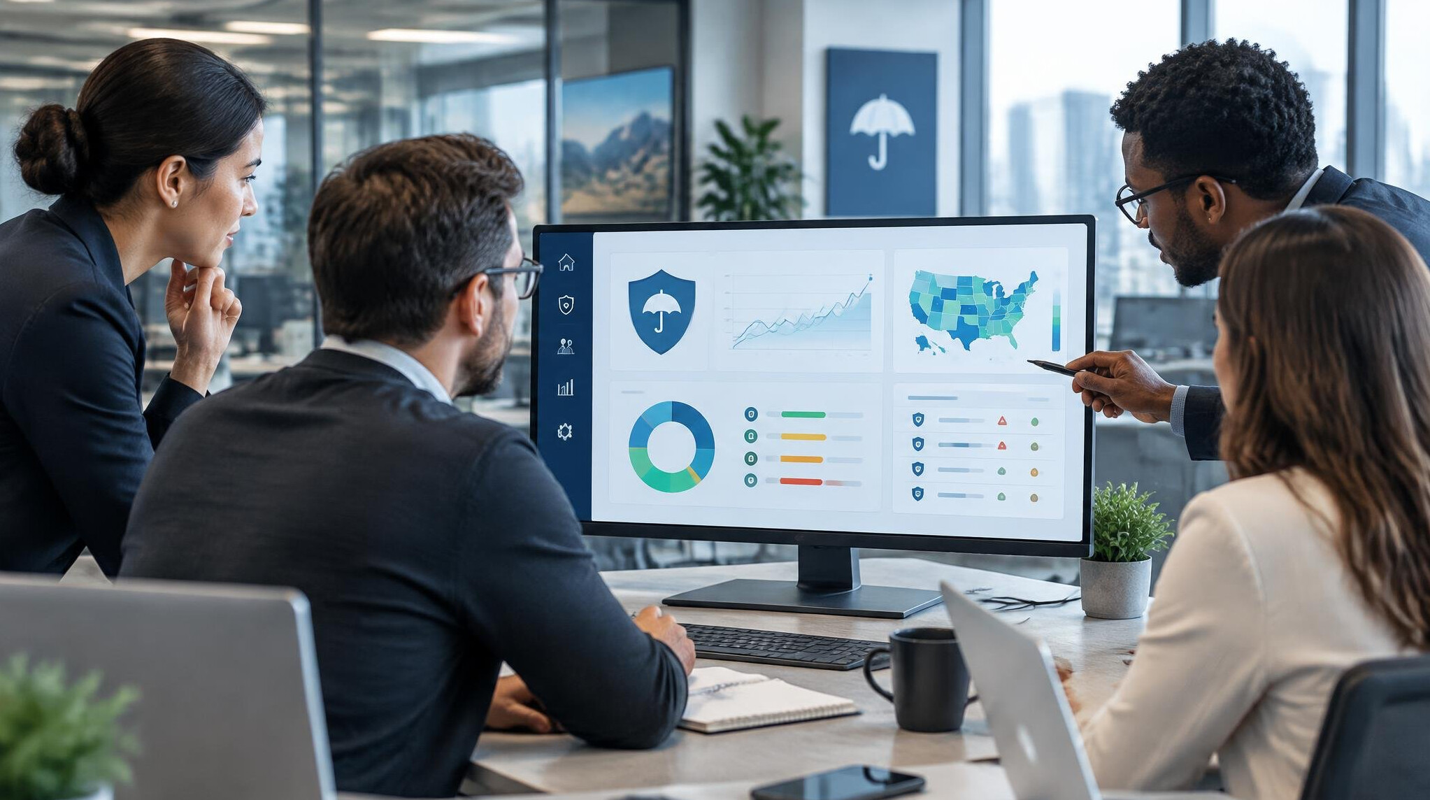 insurance software interface