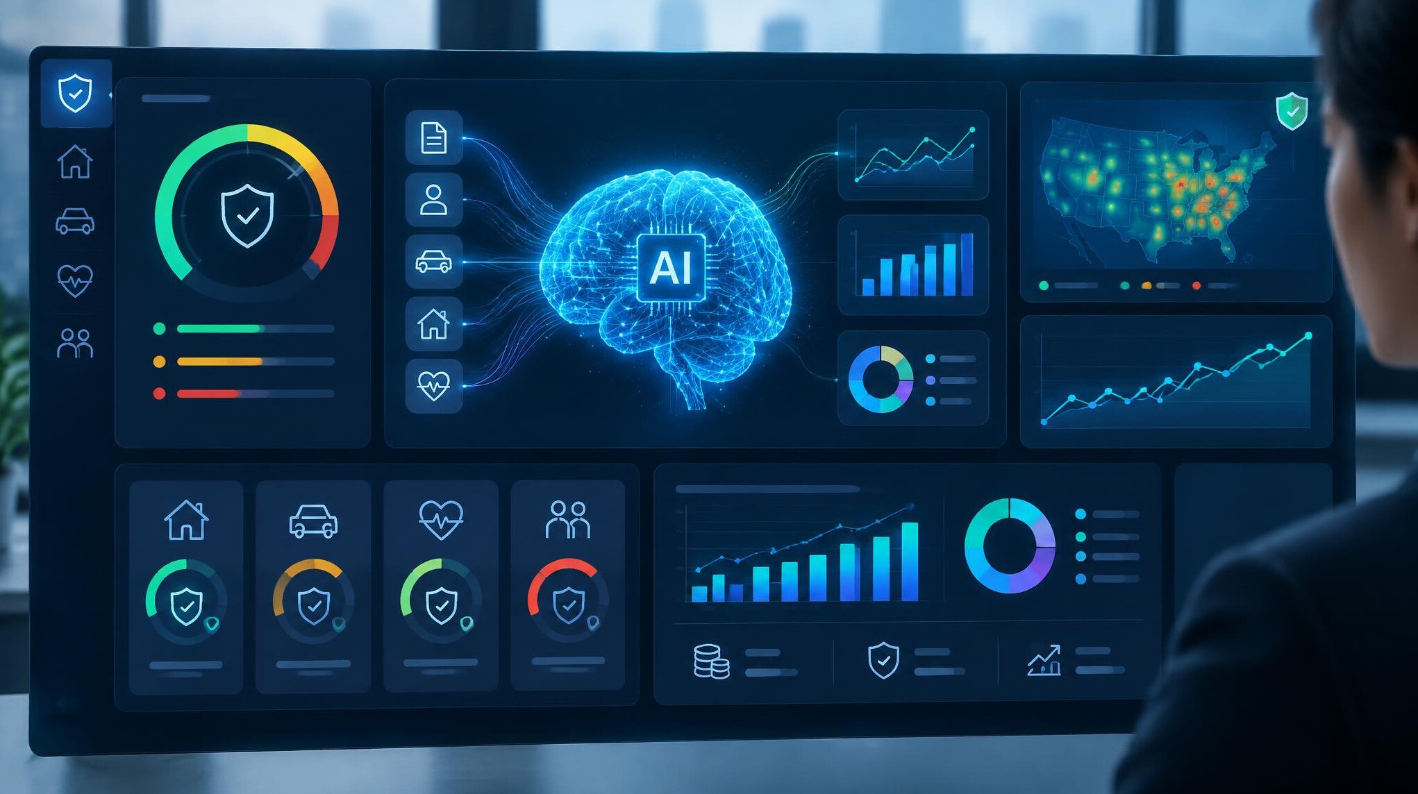 ai technology insurance dashboard
